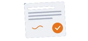 Illustration of an approved Form M DPL license document with a check mark